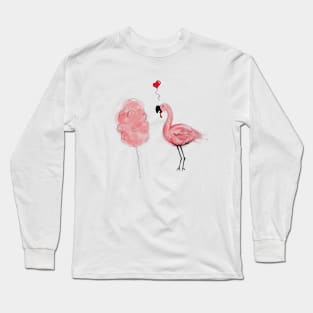 Flamingo Love Funny Candy Lover Tee Long Sleeve T-Shirt